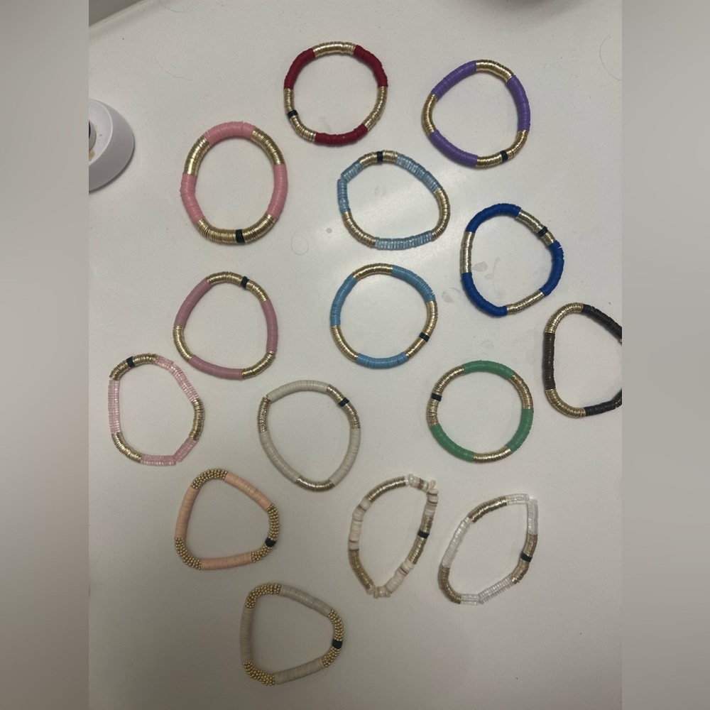 Allie + Bess 6mm Vinyl Bracelets
